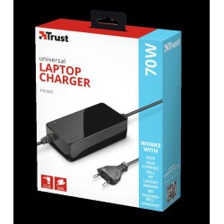 ALIMENTATOR Notebook Trust la retea, compatibil universal, iesire 19 Volt, "TR-22141" (timbru verde 0.80 lei)