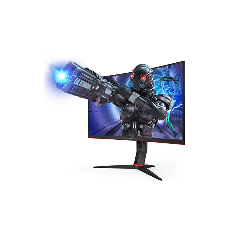MONITOR  AOC 27 inch, Gaming, VA, Full HD (1920 x 1080), curbat, 300 cd/mp, 0.5 ms, DisplayPort | HDMI x 2, "C27G2ZE/BK" (timbru