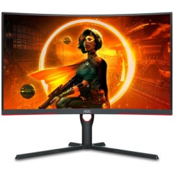 MONITOR  AOC 31.5 inch, Gaming, VA, WQHD (2560 x 1440), curbat, 300 cd/mp, 1 ms, DisplayPort | HDMI x 2, "CQ32G3SU/BK" (timbru v