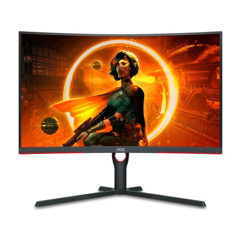 MONITOR  AOC 31.5 inch, Gaming, VA, WQHD (2560 x 1440), curbat, 300 cd/mp, 1 ms, DisplayPort | HDMI x 2, "CQ32G3SU/BK" (timbru v