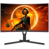 MONITOR  AOC 31.5 inch, Gaming, VA, WQHD (2560 x 1440), curbat, 300 cd/mp, 1 ms, DisplayPort | HDMI x 2, "CQ32G3SU/BK" (timbru v