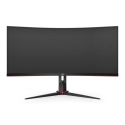 MONITOR  AOC 34 inch, Gaming, VA, UWQHD (3440 x 1440), curbat, 300 cd/mp, 1 ms, DisplayPort | HDMI x 2, "CU34G3S/BK" (timbru ver