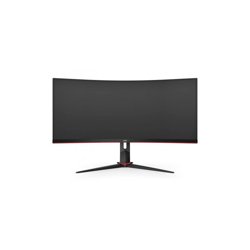 MONITOR  AOC 34 inch, Gaming, VA, UWQHD (3440 x 1440), curbat, 300 cd/mp, 1 ms, DisplayPort | HDMI x 2, "CU34G3S/BK" (timbru ver