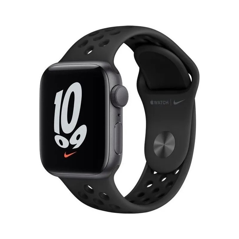 SMARTWATCH Apple Watch Nike SE (v2) GPS, 44mm Space Grey Aluminium Case with Anthracite/Black Nike Sport Band "mkq83wb/a"  (timb