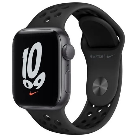 SMARTWATCH Apple Watch Nike SE (v2) GPS, 44mm Space Grey Aluminium Case with Anthracite/Black Nike Sport Band "mkq83wb/a"  (timb