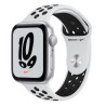 SMARTWATCH Apple Watch Nike SE (v2) GPS, 44mm Silver Aluminium Case with Pure Platinum/Black Nike Sport Band "mkq73wb/a"  (timbr