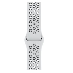 SMARTWATCH Apple Watch Nike SE (v2) GPS, 44mm Silver Aluminium Case with Pure Platinum/Black Nike Sport Band "mkq73wb/a"  (timbr
