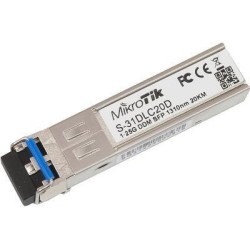 MODUL SFP MIKROTIK, Single Mode, conector LC, pana la 20KM distanta "S-31DLC20D"