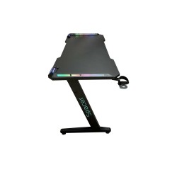 BIROU GAMING Spacer, dimensiuni 1400 x 600 x 18 mm, blat MDF invelit in fibra de carbon, suport casti, suport cana/pahar, picioa