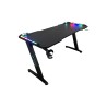 BIROU GAMING Spacer, dimensiuni 1400 x 600 x 18 mm, blat MDF invelit in fibra de carbon, suport casti, suport cana/pahar, picioa