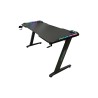 BIROU GAMING Spacer, dimensiuni 1400 x 600 x 18 mm, blat MDF invelit in fibra de carbon, suport casti, suport cana/pahar, picioa