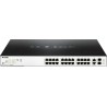 SWITCH PoE D-LINK Smart 24 porturi Gigabit (24 PoE) + 2 porturi combo SFP, IEEE 802.3af/at, carcasa metalica, rackabil, "DGS-110