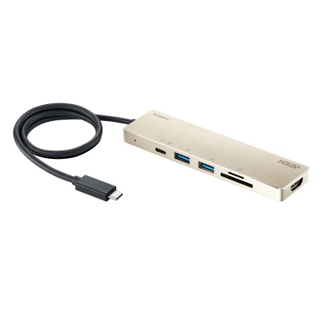 DOCKING Station ATEN universal, conectare PC USB Type C, USB 3.1 x 2, USB Type C x 1, card reader SD/microSD x 1, HDMI x 1, NB 6