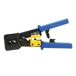 CLESTE sertizare mufe, LOGILINK, functii: sertizare mufe, decupare si taiere cablu, pentru mufe MP0027 / MP0077. "WZ0037"