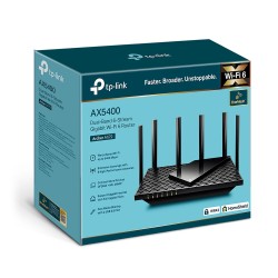 ROUTER TP-LINK wireless AX5400, 5400Mbps,1 x WAN Gigabit, 4 porturi Gigabit,1 x USB 3.0, 2.4 Ghz/5 Ghz dual band, 6 antene exter
