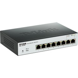 SWITCH PoE D-LINK Smart  8 porturi  Gigabit (8 PoE) + 2 porturi SFP, IEEE 802.3af/at, carcasa metalica, rackabil, "DGS-1210-08P"
