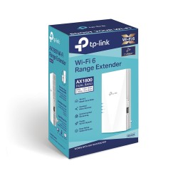 RANGE EXTENDER TP-LINK wireless  AX1800, 1800Mbps, 1 port Gigabit,  2 antene interne, 2.4 / 5Ghz dual band, Wi-Fi 6, "RE600X" (t
