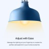 BEC LED wireless TP-LINK, 800lm, 8.7W, E27, se conecteaza la router Wi-Fi, intensitate reglabila, control prin smartphone cu apl