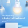 BEC LED wireless TP-LINK, 800lm, 8.7W, E27, se conecteaza la router Wi-Fi, intensitate reglabila, control prin smartphone cu apl