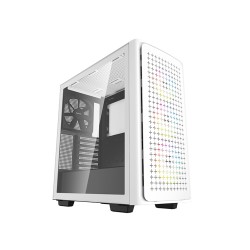 CARCASA DEEPCOOL, Middle Tower, E-ATX, "CK560 WH", fara sursa, sticla securizata, 3 x 120mm RGB fan, 1 x 140mm black fan , USB 3