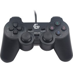GAMEPAD cu fir GEMBIRD, PC, USB, negru, "JPD-UDV-01" (timbru verde 0.8 lei)