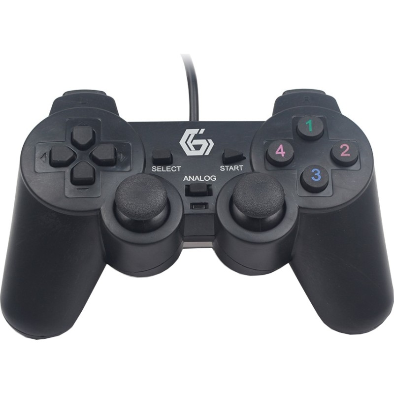 GAMEPAD cu fir GEMBIRD, PC, USB, negru, "JPD-UDV-01" (timbru verde 0.8 lei)