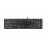 TASTATURA GENIUS USB, 104 taste (chocolate style), black, "SlimStar 126" "31310017400"  (timbru verde 0.8 lei)