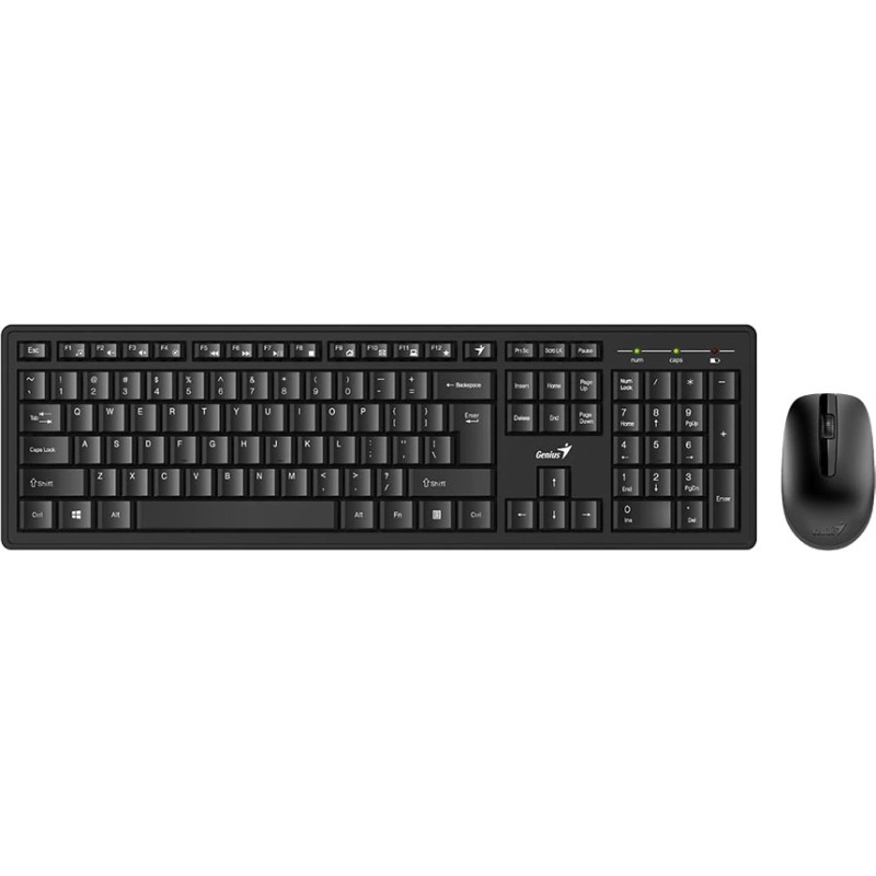 KIT wired GENIUS USB, tastatura 104 taste (concave) + mouse optic 1000dpi, 3 butoane, black, "SlimStar C126" "31330007400"  (tim