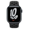 SMARTWATCH Apple Watch Nike S7 GPS, 45mm Midnight Aluminium Case with Anthracite/Black Nike Sport Band "mknc3wb/a"  (timbru verd