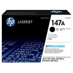 Toner Original h Black, nr.147A, pentru LaserJet Enterprise Flow MFP M635|M636|M611|M612, 10.5K, (timbru verde 1.2 lei) , "W1470
