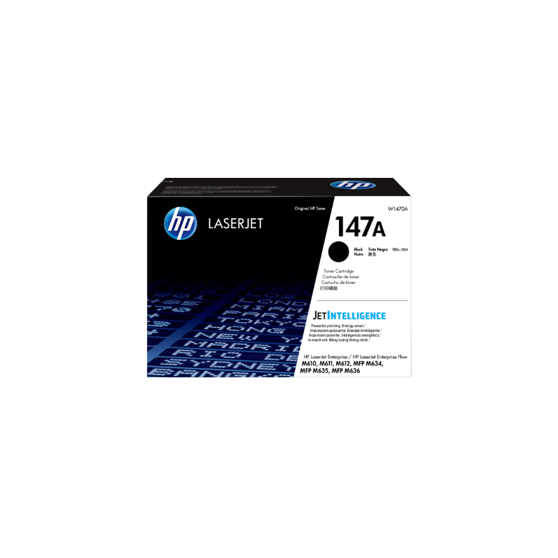Toner Original h Black, nr.147A, pentru LaserJet Enterprise Flow MFP M635|M636|M611|M612, 10.5K, (timbru verde 1.2 lei) , "W1470