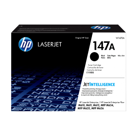 Toner Original h Black, nr.147A, pentru LaserJet Enterprise Flow MFP M635|M636|M611|M612, 10.5K, (timbru verde 1.2 lei) , "W1470