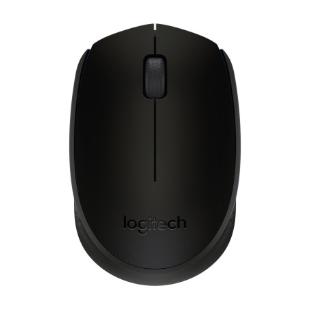 MOUSE LOGITECH, "B170", PC sau NB, wireless, 2.4GHz, optic, 1000 dpi, butoane/scroll 2/1, , negru, 45507180 "910-004798" (timbru