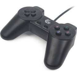 GAMEPAD cu fir GEMBIRD, PC, USB, negru, "JPD-UB-01" (timbru verde 0.8 lei)