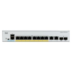 SWITCH. PoE CISCO, "Catalyst 1000"port Gigabit x 8, SFP SFP x 2, managed, rackabil, carcasa metalica, "C1000-8P-2G-L" (timbru ve
