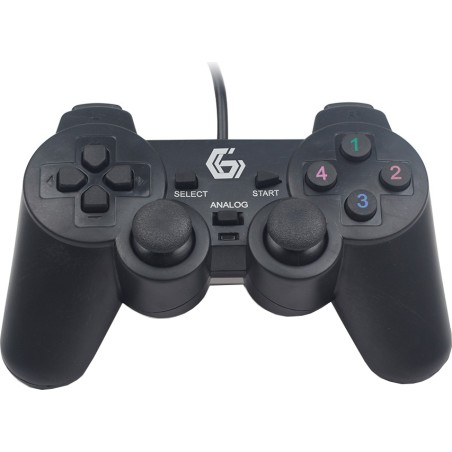 GAMEPAD cu fir GEMBIRD, PC, USB, negru, "JPD-UDV-01" (timbru verde 0.8 lei)
