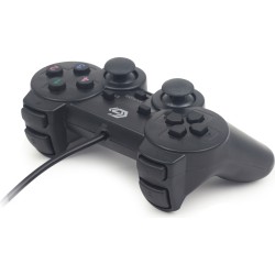 GAMEPAD cu fir GEMBIRD, PC, USB, negru, "JPD-UDV-01" (timbru verde 0.8 lei)