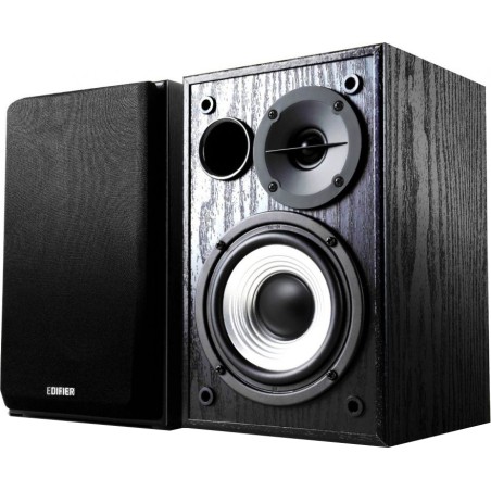 BOXE EDIFIER 2.0, RMS:  24W (2 x 12W), volum, bass, 220V alimentare, black "R980T"  (timbru verde 11.00 lei)