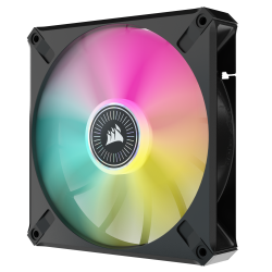 VENTILATOR Corsair, pt carcasa PC, 140 mm, 1600 rpm, LED RGB, 1 ventilator, "CO-9050114-WW"
