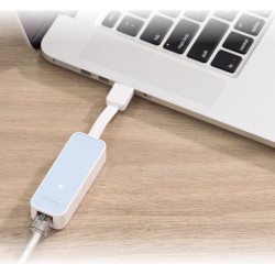 ADAPTOR RETEA TP-LINK , extern, USB 2.0, port RJ-45, 100 Mbps, "UE200" (timbru verde 0.18 lei)