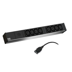 BM IT PDU  power strip 8 x C13,10A micro "BM-333.540" (timbru verde 4 lei)