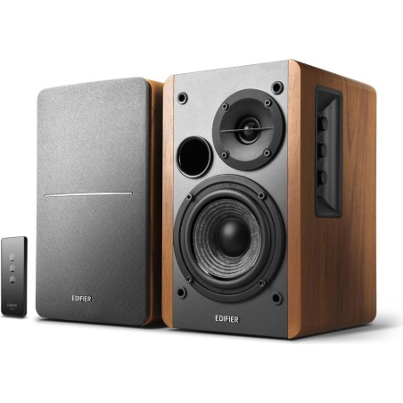 BOXE EDIFIER 2.0, RMS:  42W (2 x 21W), telecomanda wireless, volum, bass, treble, brown, "R1280T"  (timbru verde 11.00 lei)