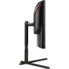 MONITOR  AOC - gaming 27 inch, Gaming, IPS, WQHD (2560 x 1440), curbat, 300 cd/mp, 1 ms, DisplayPort | HDMI x 2, "CQ27G3SU/BK" (