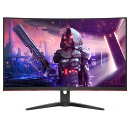 MONITOR  AOC - gaming 31.5 inch, Gaming, VA, WQHD (2560 x 1440), curbat, 250 cd/mp, 1 ms, DisplayPort | HDMI x 2, "CQ32G2SE/BK" 