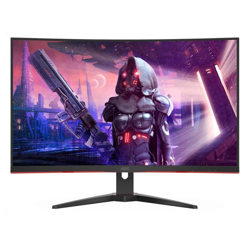 MONITOR  AOC - gaming 31.5 inch, Gaming, VA, WQHD (2560 x 1440), curbat, 250 cd/mp, 1 ms, DisplayPort | HDMI x 2, "CQ32G2SE/BK" 