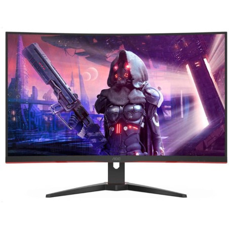 MONITOR  AOC - gaming 31.5 inch, Gaming, VA, WQHD (2560 x 1440), curbat, 250 cd/mp, 1 ms, DisplayPort | HDMI x 2, "CQ32G2SE/BK" 