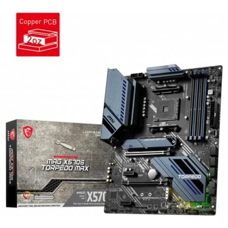 PLACA de BAZA MSI "MAG_X570S_TORPEDO_MAX", skt AM4, ATX, AMD X570s, 4 x DDR4, max. 128 GB, 6 x SATA, 2 x M.2, 7.1, "MAG_X570S_TO