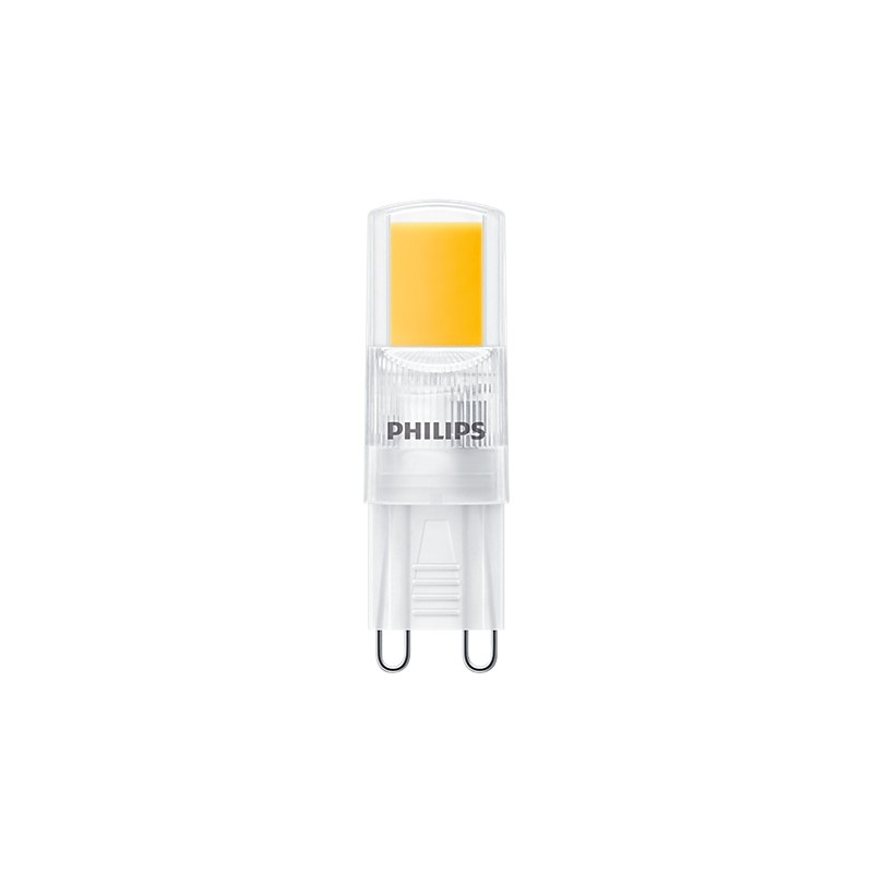 BEC LED Philips, soclu G9, putere 2W, forma capsula, lumina alb calda, alimentare 220 - 240 V, "000008719514303690" (timbru verd