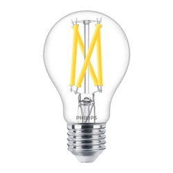 BEC LED Philips, soclu E27, putere 7.2W, forma clasic, lumina alb calda, alimentare 220 - 240 V, "000008719514323995" (timbru ve
