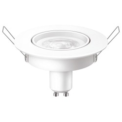 BEC LED Philips, soclu GU10, putere 4.7W, forma spot, lumina alb rece, alimentare 220 - 240 V, "000008718699777999" (timbru verd